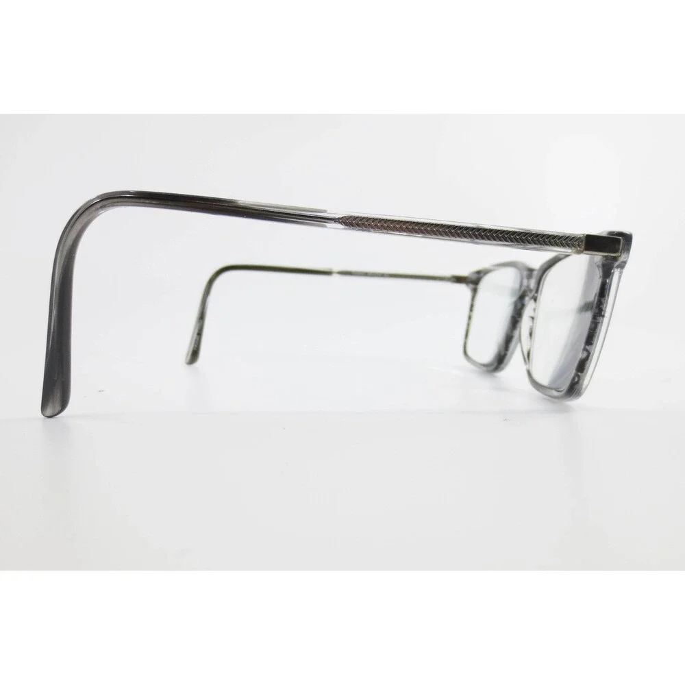 Robert Mitchel XL 20212 Gray Striped Rectangular Eyeglass Frames 61-18-155 Mens